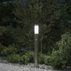 Verlichting*vidaXL Bolderverlichting met sensor 80 cm RVS IP44