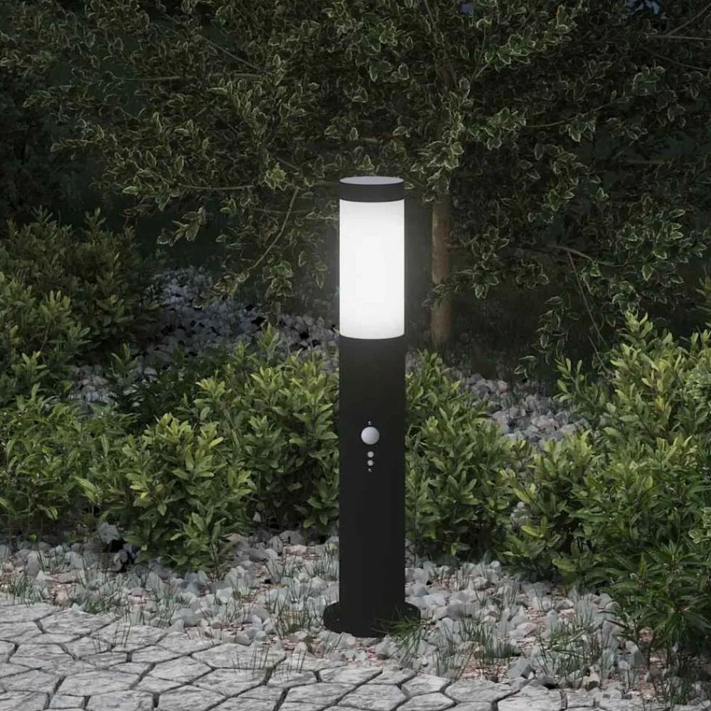 Verlichting*vidaXL Bolderverlichting met sensor 50 cm RVS IP44