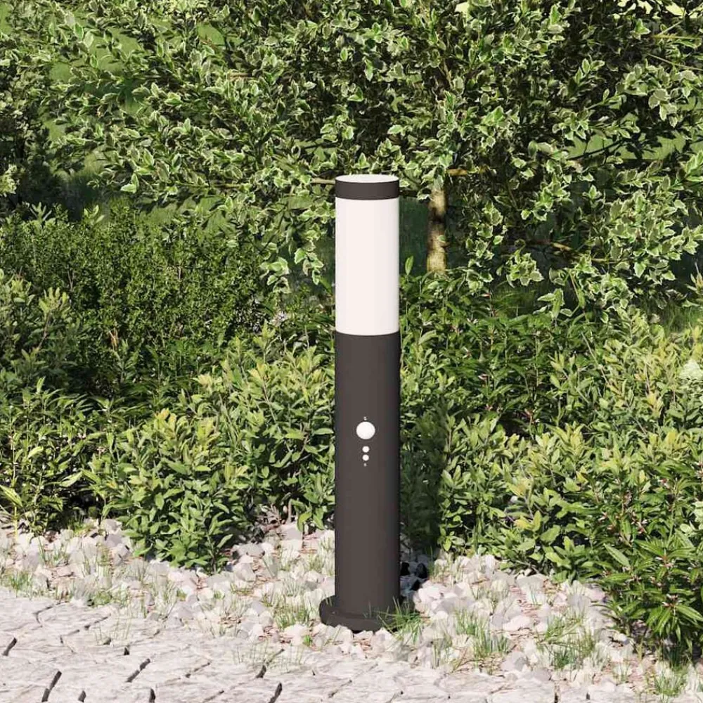 Verlichting*vidaXL Bolderverlichting met sensor 50 cm RVS IP44