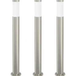 Bolderverlichting 3 stuks 80 cm RVS IP44>vidaXL Discount