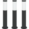 Verlichting*vidaXL Bolderverlichting 3 stuks 50 cm RVS IP44