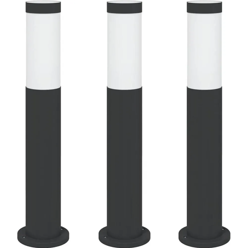 Verlichting*vidaXL Bolderverlichting 3 stuks 50 cm RVS IP44