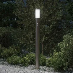 Verlichting*vidaXL Bolderverlichting met sensor 110 cm roestvrij staal IP44