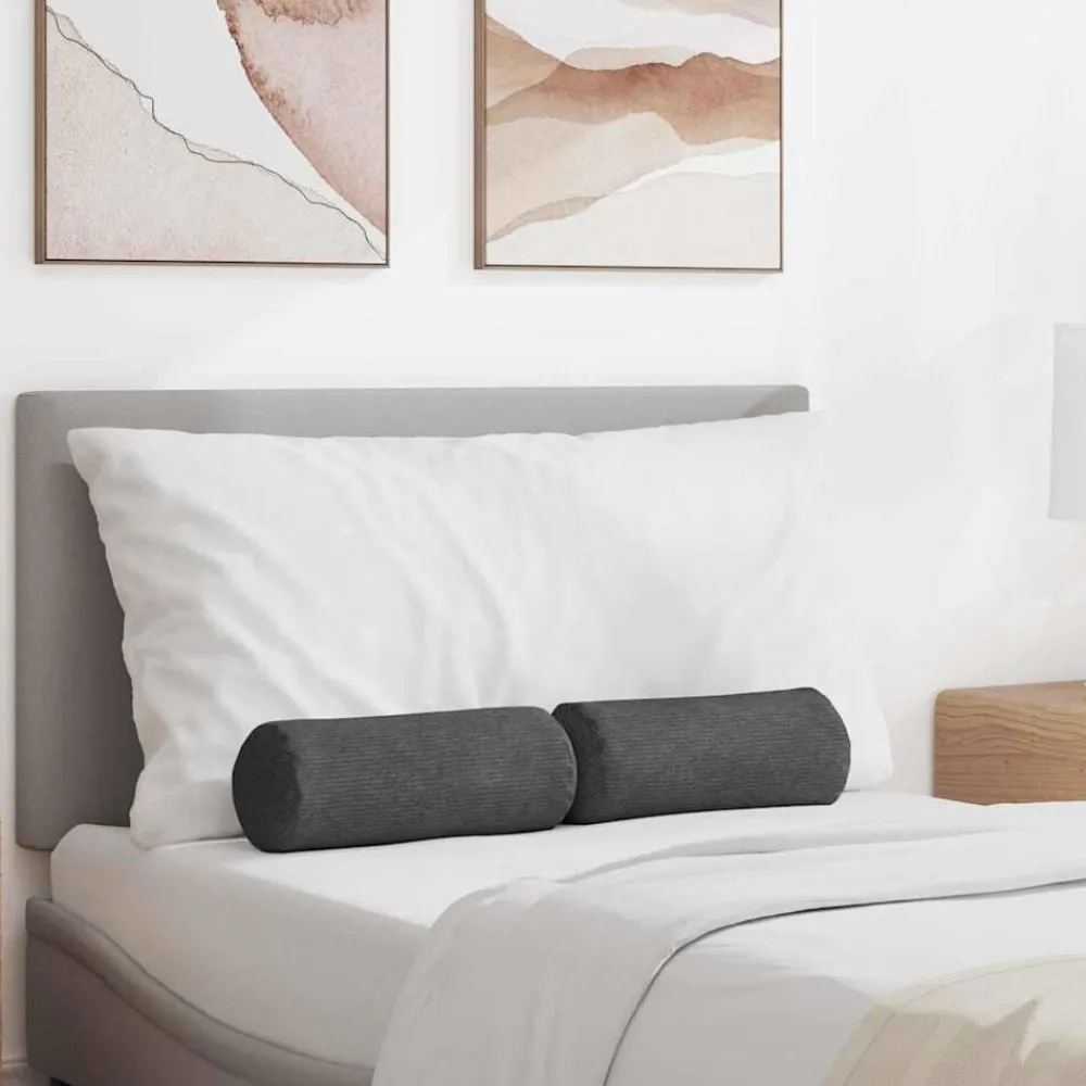 Bolster Kussens 2 stuks Ø 15 x 40 cm Cordstof>vidaXL Best