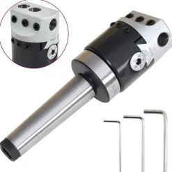 Gereedschap*vidaXL Boorkop met MT3 boorschacht voor draaibanken 50 mm