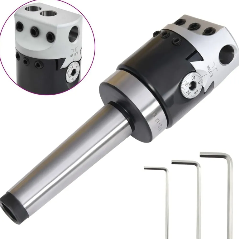 Gereedschap*vidaXL Boorkop met MT3 boorschacht voor draaibanken 50 mm
