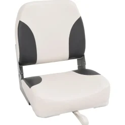Voertuigonderdelen & -Accessoires*vidaXL Bootstoel 1 set inklapbaar lage rugleuning fixeerlus donkergrijs en wit