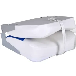 Voertuigonderdelen & -Accessoires*vidaXL Bootstoel met blauw-wit kussen inklapbaar 41x36x48 cm Blauw en wit
