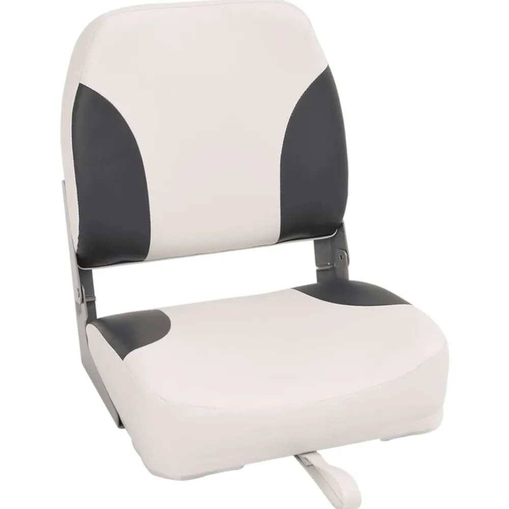 Voertuigonderdelen & -Accessoires*vidaXL Bootstoelen 2 st inklapbaar met hoge rugleuning 41x36x48 cm donkergrijs en wit