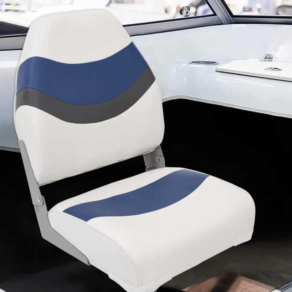 Bootstoelen 2 st inklapbaar met hoge rugleuning 44x38x55 cm>vidaXL Clearance