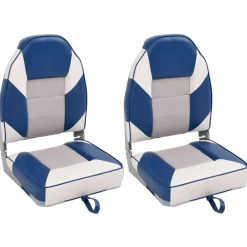 Bootstoelen 2 st inklapbaar met hoge rugleuning 39x43x58 cm>vidaXL Sale