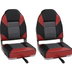 Bootstoelen 2 st inklapbaar met hoge rugleuning 39x43x58 cm>vidaXL