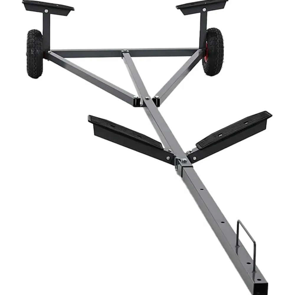 Boottrailer Zilver 302 x 107 x 42 cm Staal>vidaXL Clearance