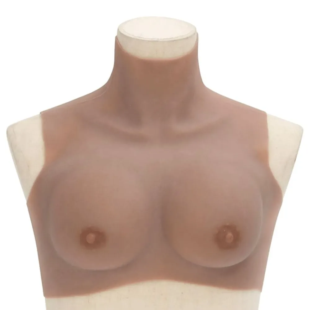 Kleding & Accessoires*vidaXL Borstprothese B-cup silicone Tan