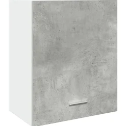 Kasten & Opbergmeubelen*vidaXL Bovenkast Lyon 50x31x60 cm bewerkt hout Betongrijs
