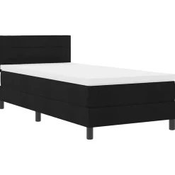 Boxspring bed met matras met LED 90 x 190 cm Stof>vidaXL Best
