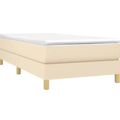 Boxspring bed 80x200 cm stof crèmekleurig><noscript><img width=