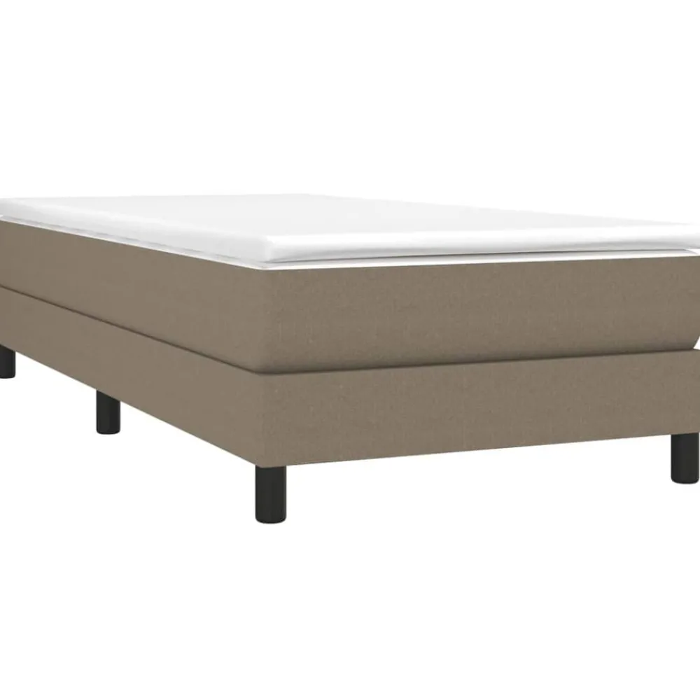 Bedden & Accessoires*vidaXL Boxspring bed 80x200 cm stof Taupe
