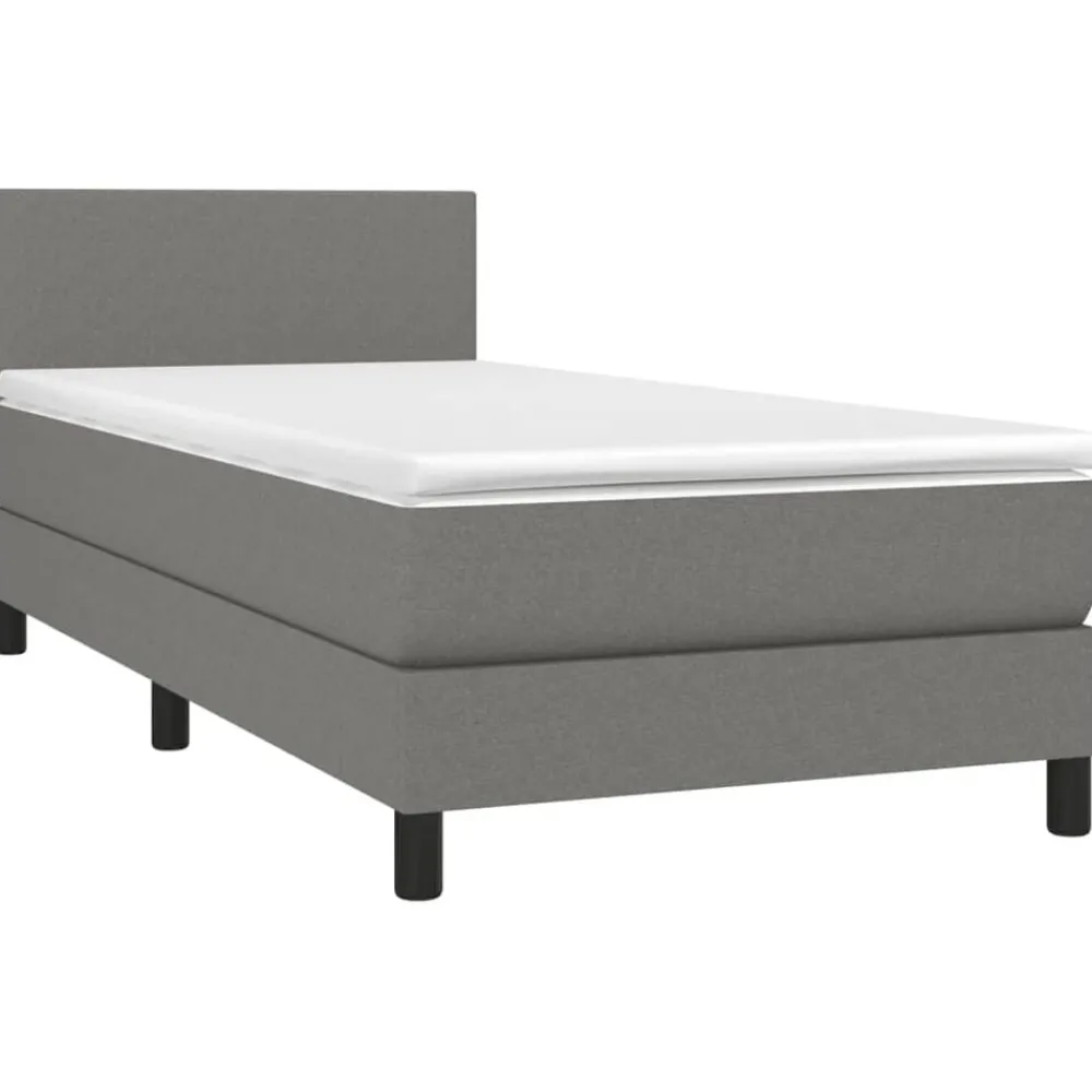 Boxspring met matras en LED stof 80x200 cm>vidaXL Clearance