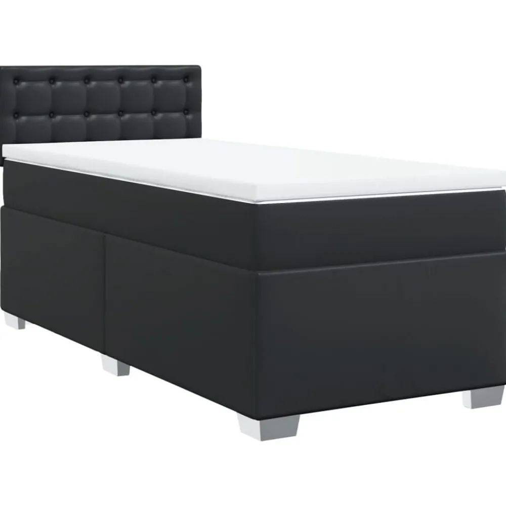 Boxspring met matras kunstleer 80x200 cm>vidaXL Clearance