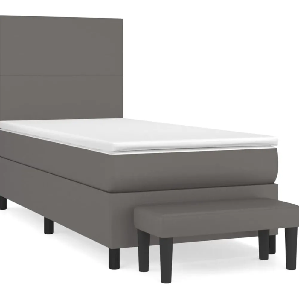 Boxspring met matras kunstleer 80x200 cm>vidaXL