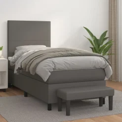 Boxspring met matras kunstleer 80x200 cm>vidaXL