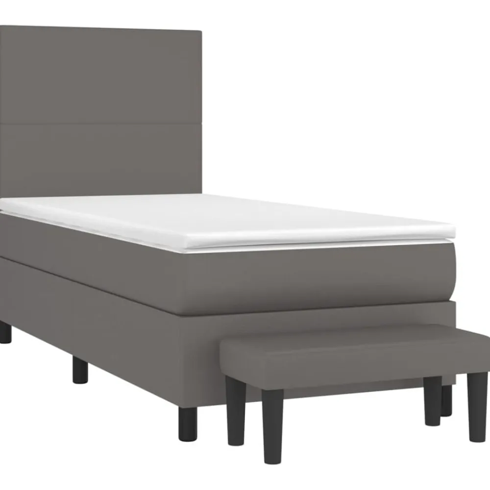 Boxspring met matras kunstleer 80x200 cm>vidaXL