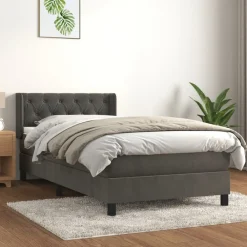 Boxspring met matras fluweel 80x200 cm>vidaXL Discount
