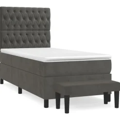 Boxspring met matras fluweel 80x200 cm>vidaXL