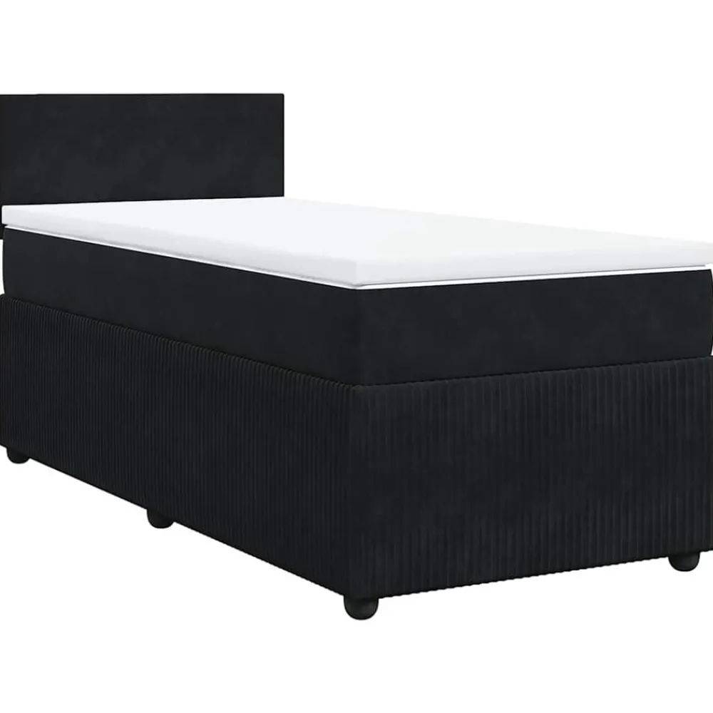 Boxspring met matras fluweel 80x200 cm>vidaXL Online