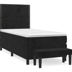 Boxspring met matras fluweel 80x200 cm>vidaXL Online