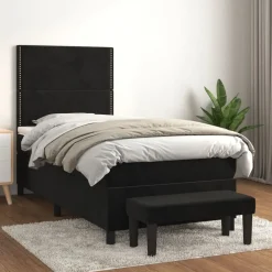 Boxspring met matras fluweel 80x200 cm>vidaXL Online