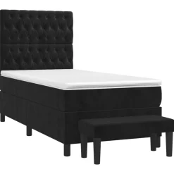 Boxspring met matras fluweel 80x200 cm><noscript><img width=