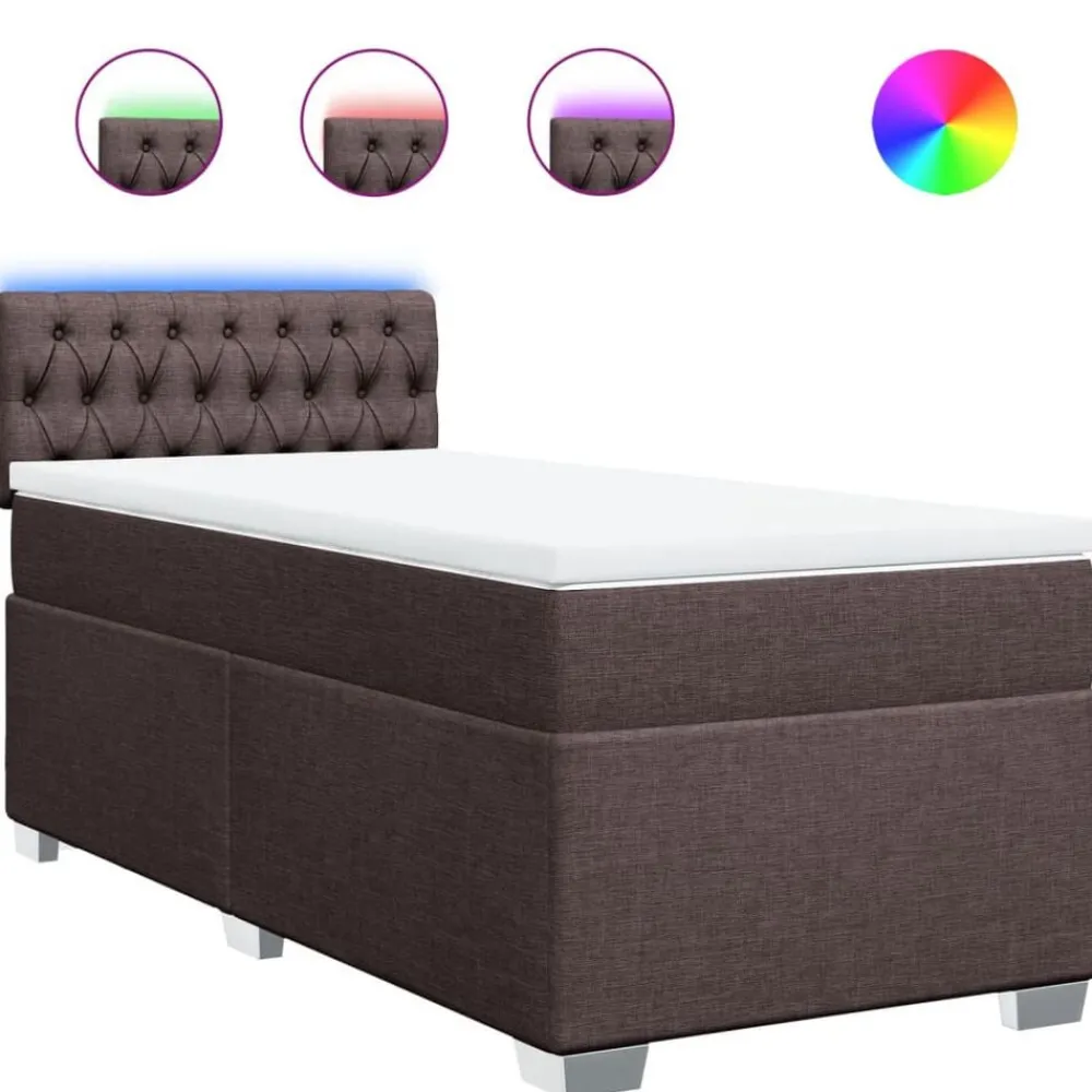 Boxspring met matras stof 80x200 cm>vidaXL Online