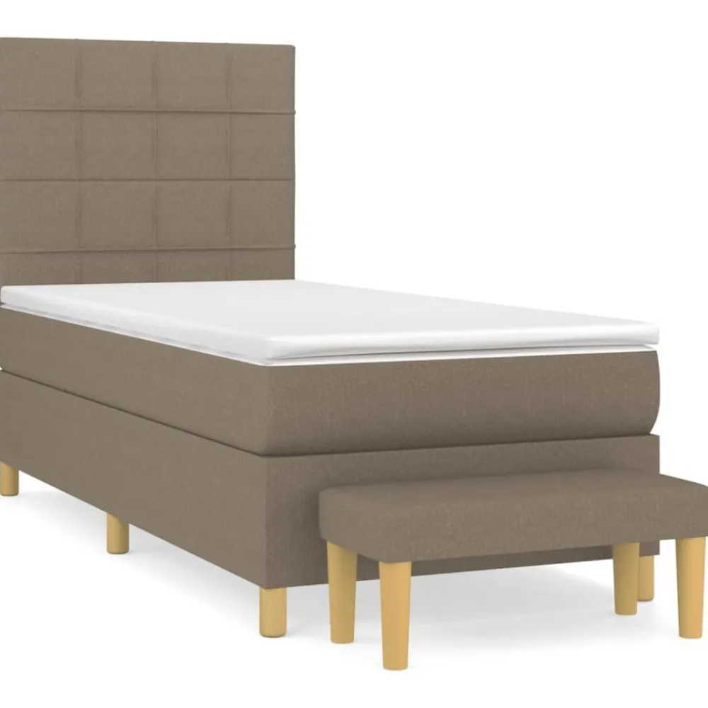 Boxspring met matras stof 80x200 cm>vidaXL Outlet
