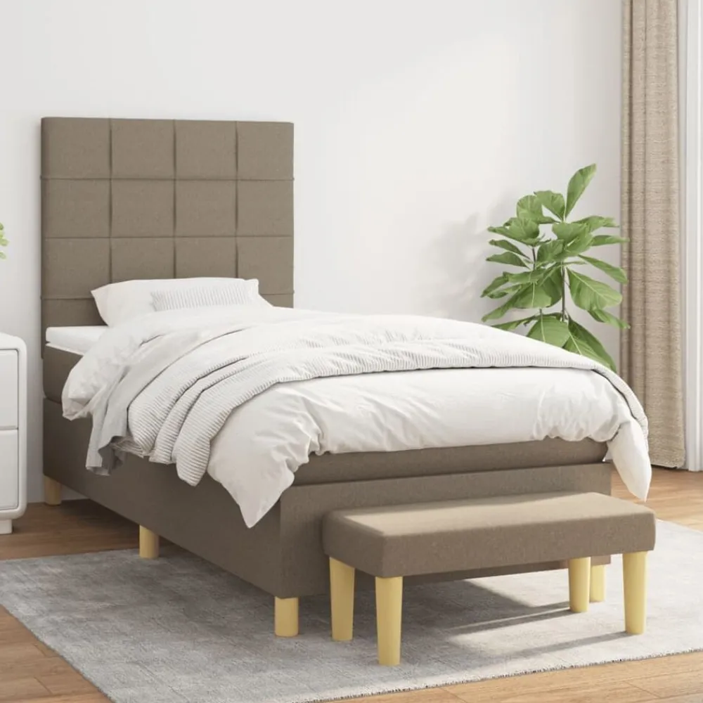 Boxspring met matras stof 80x200 cm>vidaXL Outlet