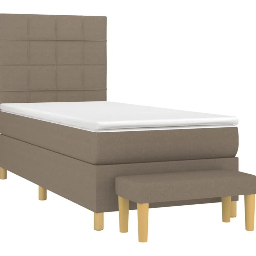 Boxspring met matras stof 80x200 cm>vidaXL Outlet