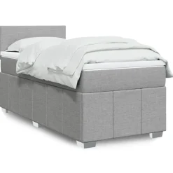 Boxspring met matras stof 80x200 cm>vidaXL Outlet