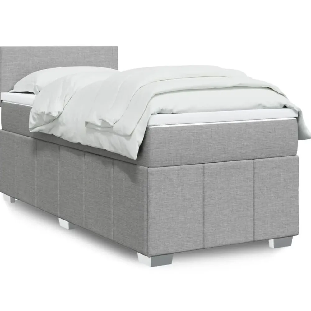 Boxspring met matras stof 80x200 cm>vidaXL Outlet