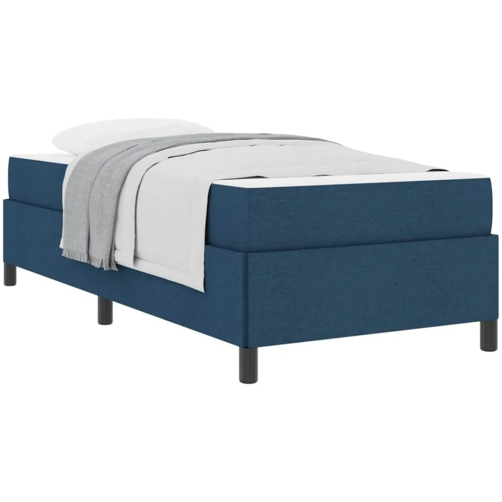 Bedden & Accessoires*vidaXL Boxspringbed 80 x 200 cm Stof Blauw