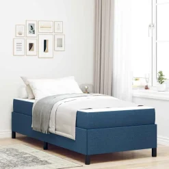 Bedden & Accessoires*vidaXL Boxspringbed 80 x 200 cm Stof Blauw