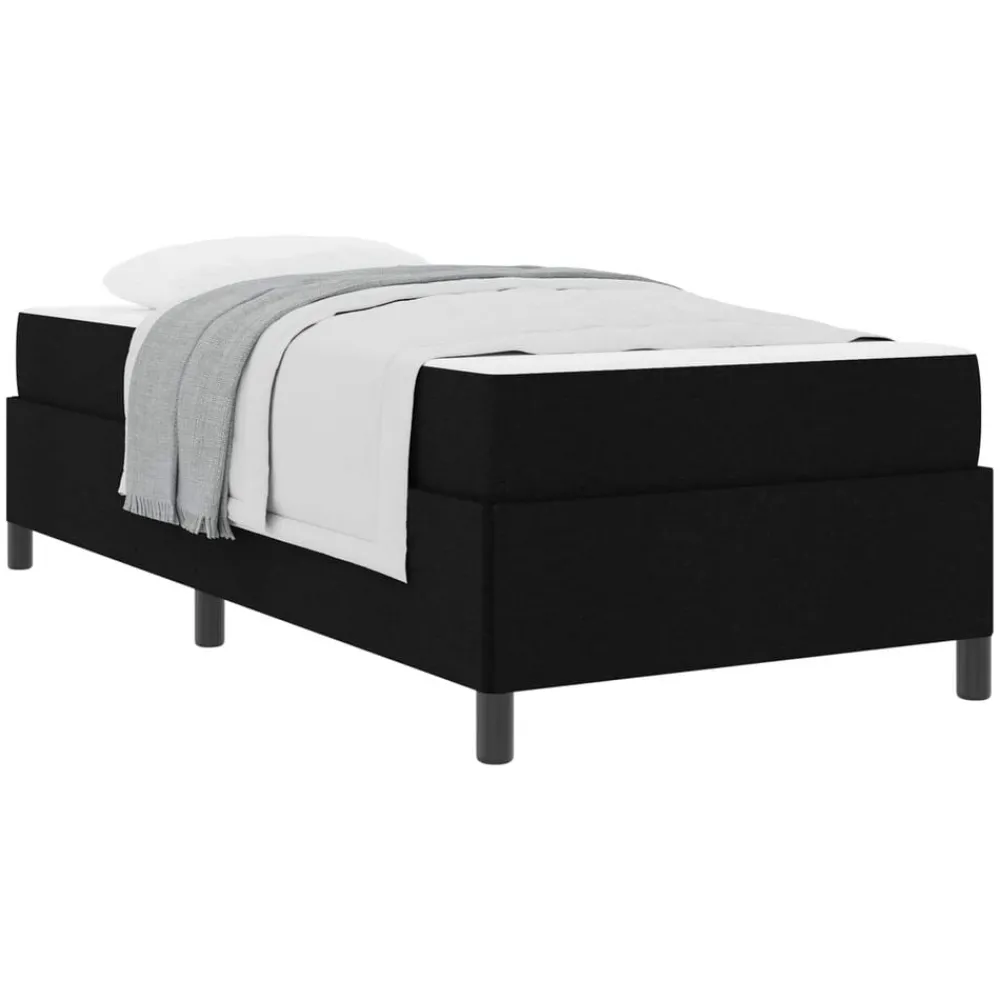 Bedden & Accessoires*vidaXL Boxspringbed 80 x 200 cm Stof Zwart