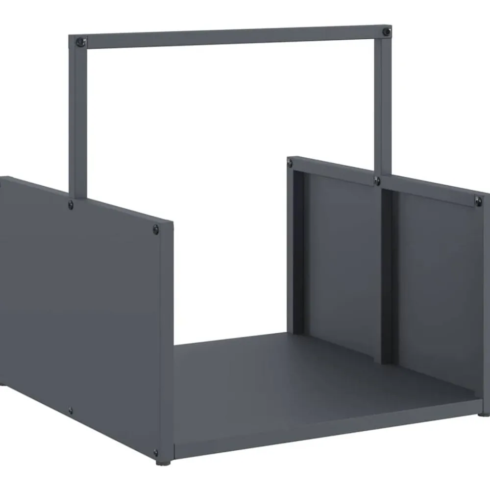 Houtkachel- & Haardaccessoires*vidaXL Brandhoutrek 40x40x40 cm koudgewalst staal kleurig Antraciet