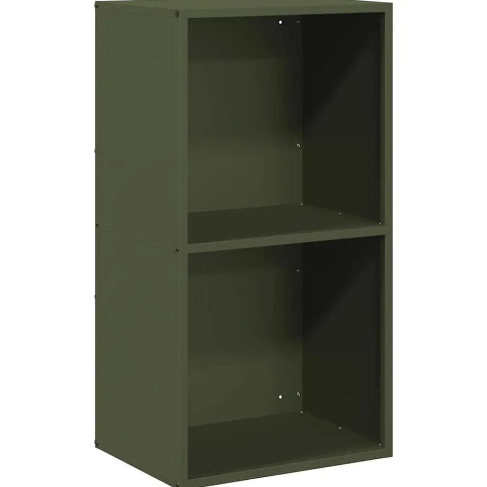 Houtkachel- & Haardaccessoires*vidaXL Brandhoutrek 40x30x75 cm koudgewalst staal Olijfgroen