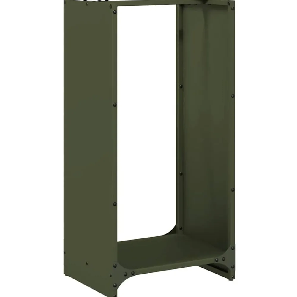 Brandhoutrek 40x30x80 cm koudgewalst staal>vidaXL New