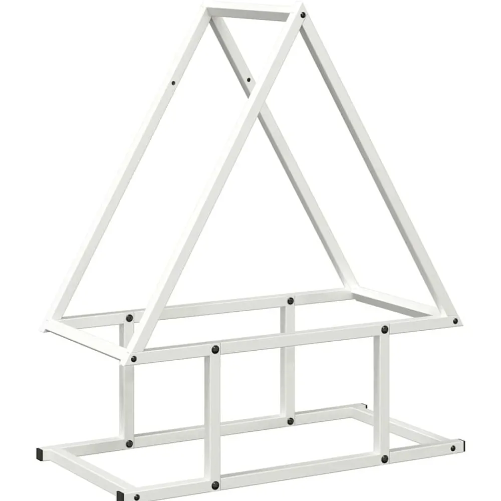 Houtkachel- & Haardaccessoires*vidaXL Brandhoutrek 50x25x60 cm koudgewalst staal Wit