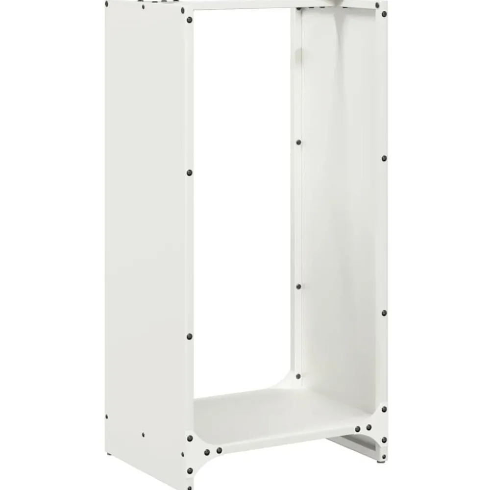 Houtkachel- & Haardaccessoires*vidaXL Brandhoutrek 40x30x80 cm koudgewalst staal Wit