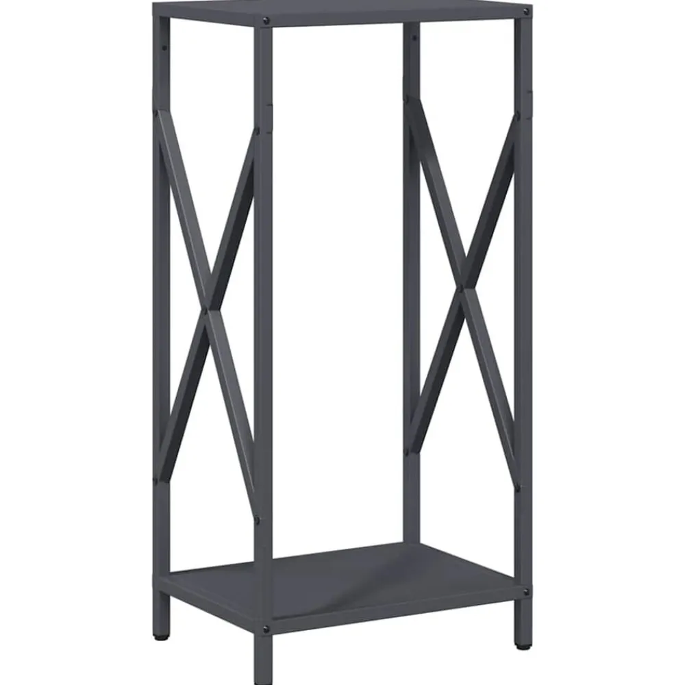 Houtkachel- & Haardaccessoires*vidaXL Brandhoutrek 34x25x70 cm koudgewalst staal kleurig Antraciet