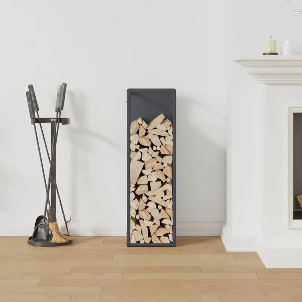Brandhoutrek 25x25x80 cm koudgewalst staal kleurig>vidaXL Outlet