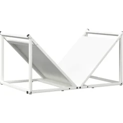 Houtkachel- & Haardaccessoires*vidaXL Brandhoutrek 70x43x34,5 cm koudgewalst staal Wit